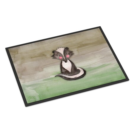 Carolines Treasures 18 x 27 in. Badger Watercolor Indoor or Outdoor Mat BB7440MAT
